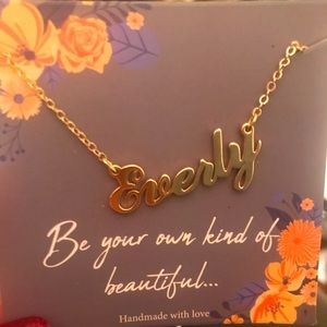NWT Mooham “Everly” Personalized Necklace